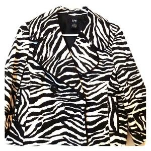 DM New York Women's Zebra Print Jacket